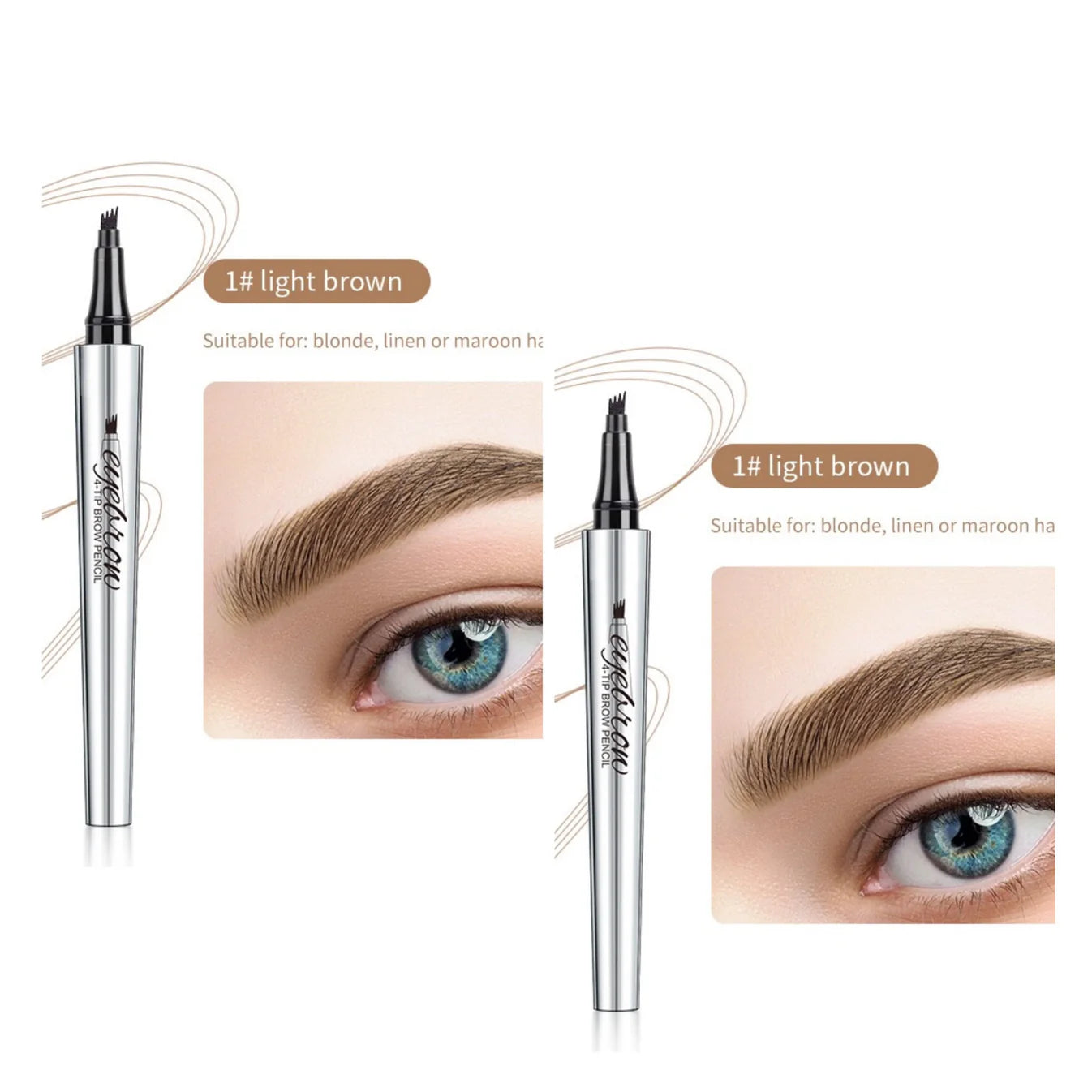 3D Waterbestendige Microblading Wenkbrauwpotlood (2 Stuks)