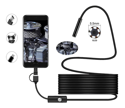 Hoge Resolutie Waterdichte Endoscoopcamera met LED